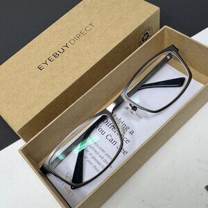 Eyebuydirect Germantown 53-18-136 C2 Gunmetal Metal Eyeglasses FRAMES ONLY I7